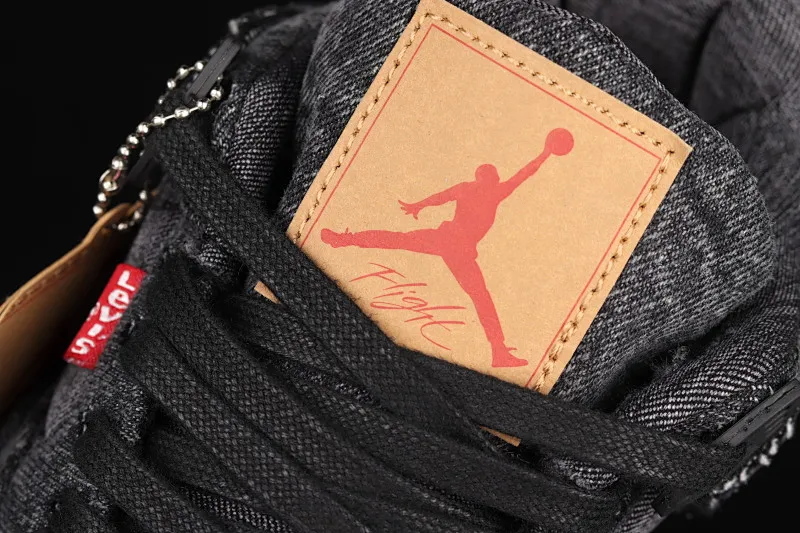 All categories Air Jordan Jordan series basketball shoes Air Jordan 4 G version Levi's x Air Jordan 4 AJ4 Joe 4 Levi's joint tannin black AO2571-001